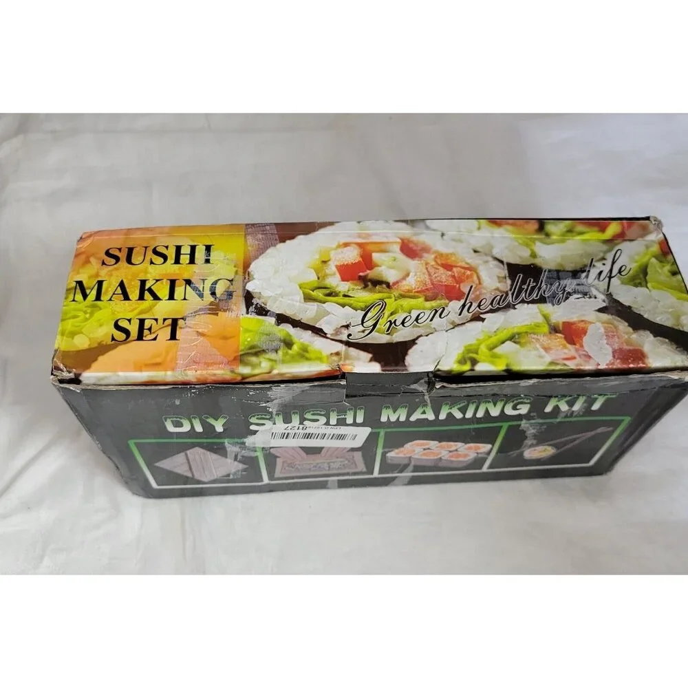 NEW DIY Sushi Making Kit bamboo slicer kitchen tool SET UNUSED cooking kitchen